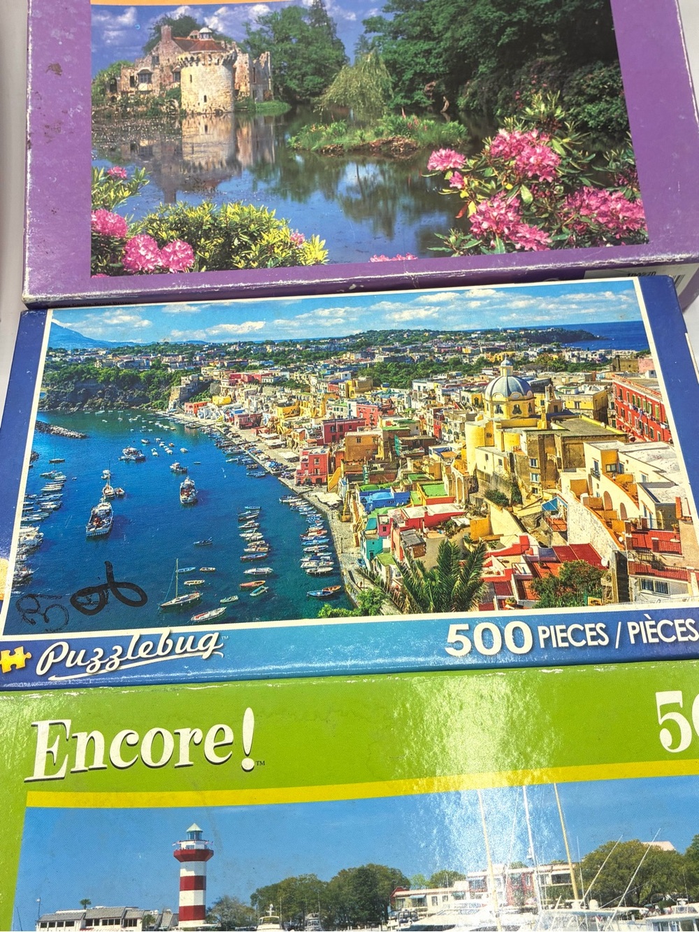 Lot of 7 Sealed 500 504 Piece Jigsaw Puzzles Encore Puzzlebug Artbox - Picture 8 of 16
